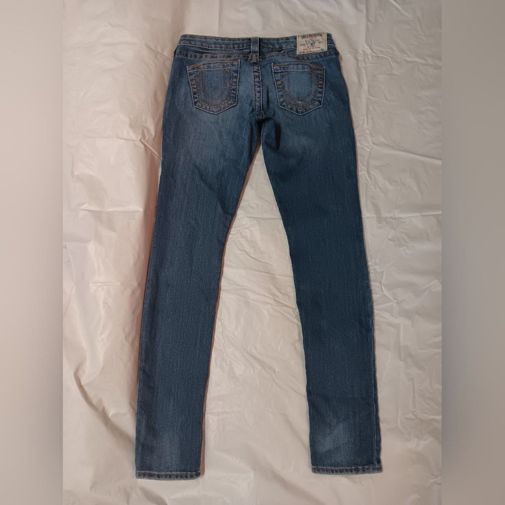 True Religion Dark Blue Skinny Jeans Womens 28